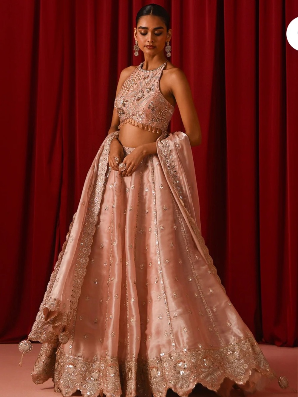 Lashkaraa Blush Pink Lehenga Choli